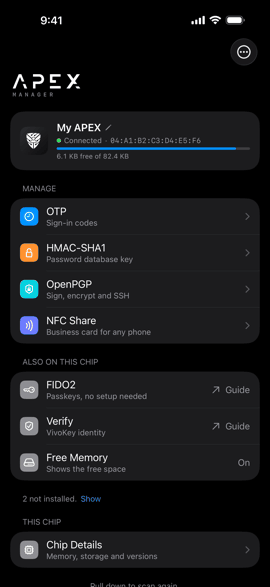 iOS版Apex Managerの画面 2