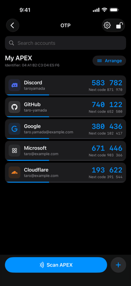 iOS版Apex Managerの画面 3